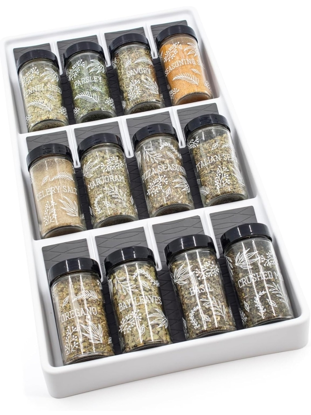 BRAND NEW - COPCO 12-Jar In-Drawer Spice Rack Organizer